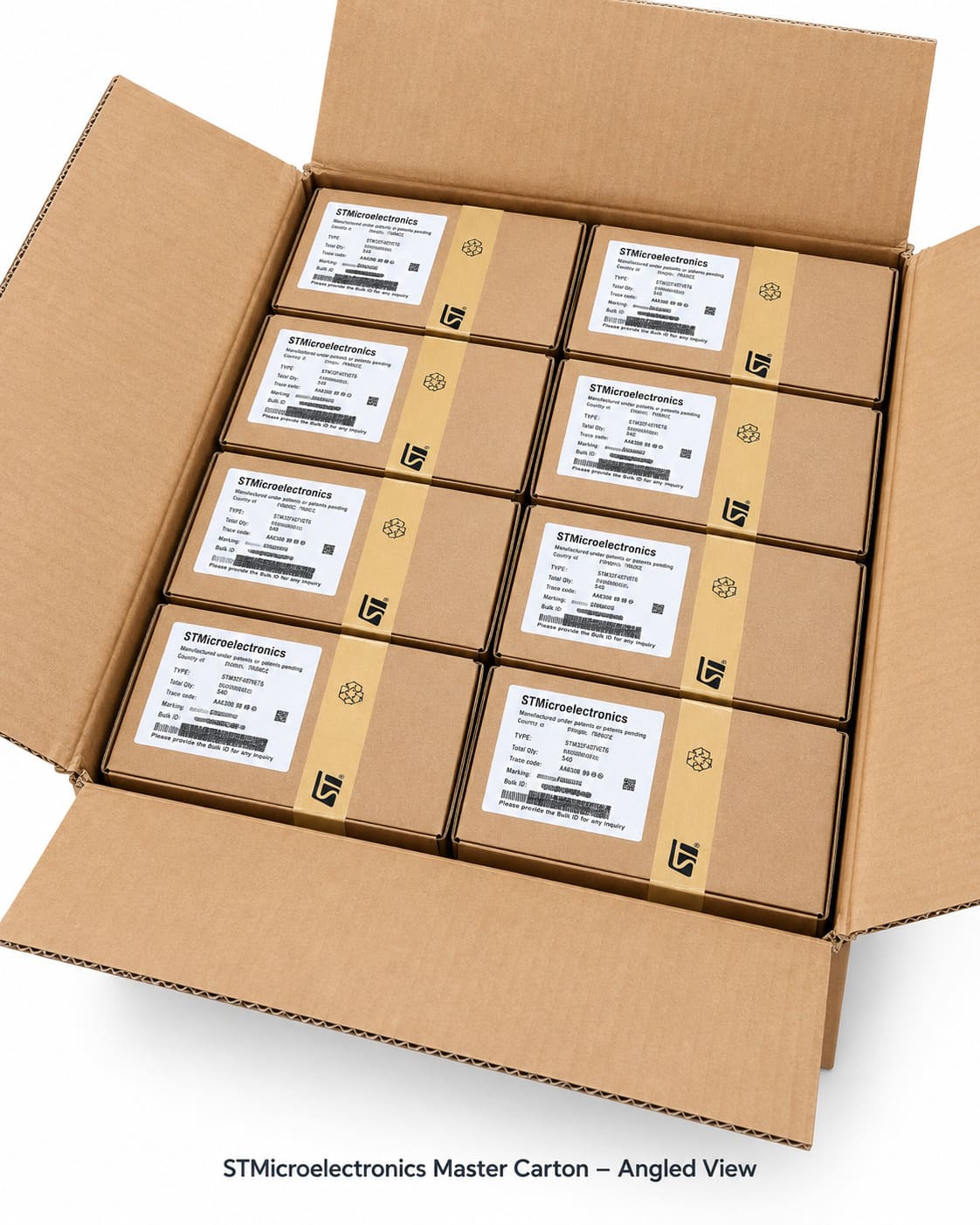 Generic supplied outer-carton photograph. Not a confirmed AD5545BRUZ shipment.