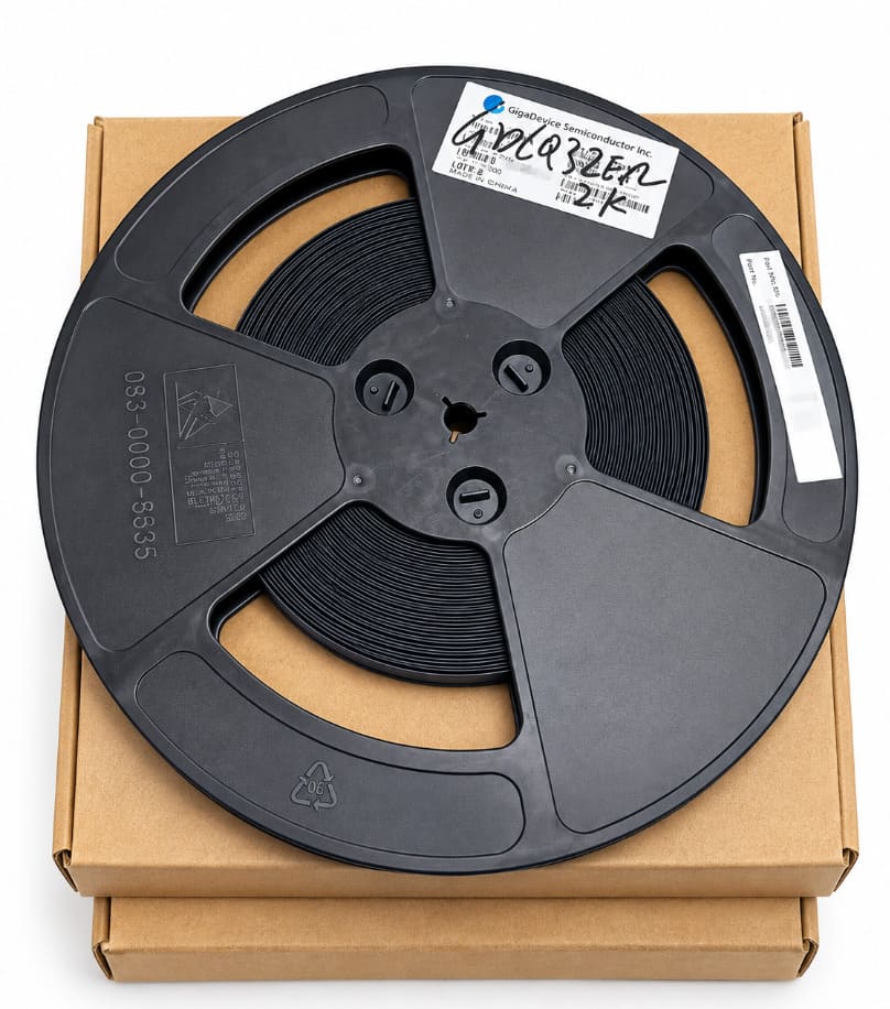 Actual supplied reel photograph. Packaging example; not a stock offer for the displayed label.